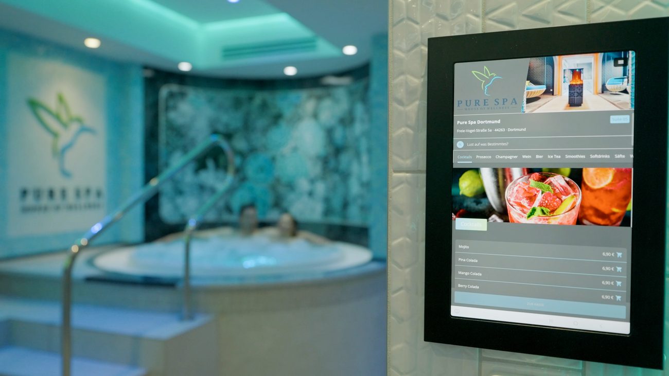 Speisen und Getränke bequem per Tablet bestellen