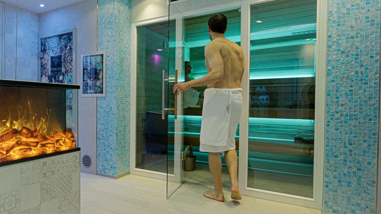 Private finnische Sauna